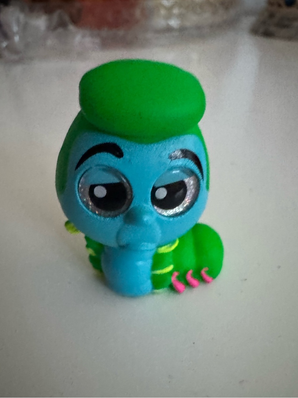 Disney doorables caterpillar neon glow series RARE